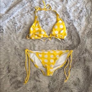 YELLOW POLKA DOT BIKINI